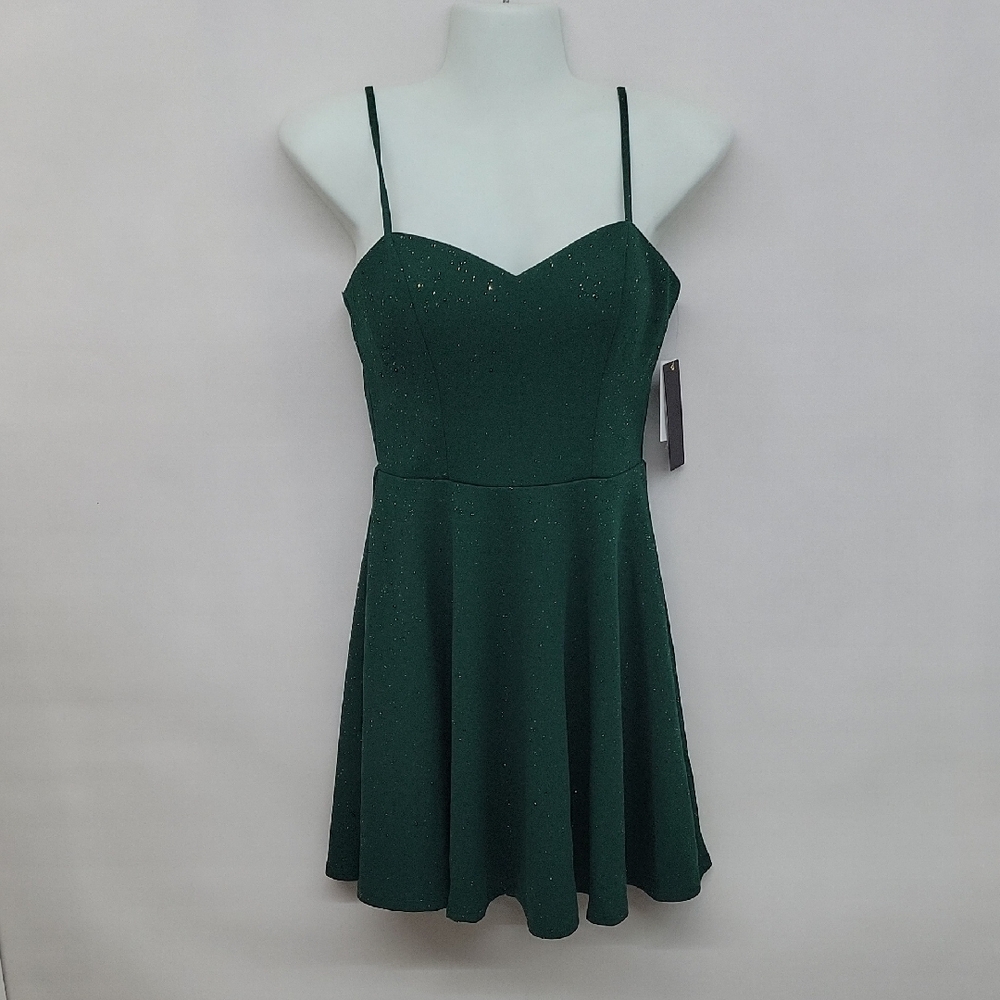 City Triangles Women's And Junior's Short Fit and Flare Dress.